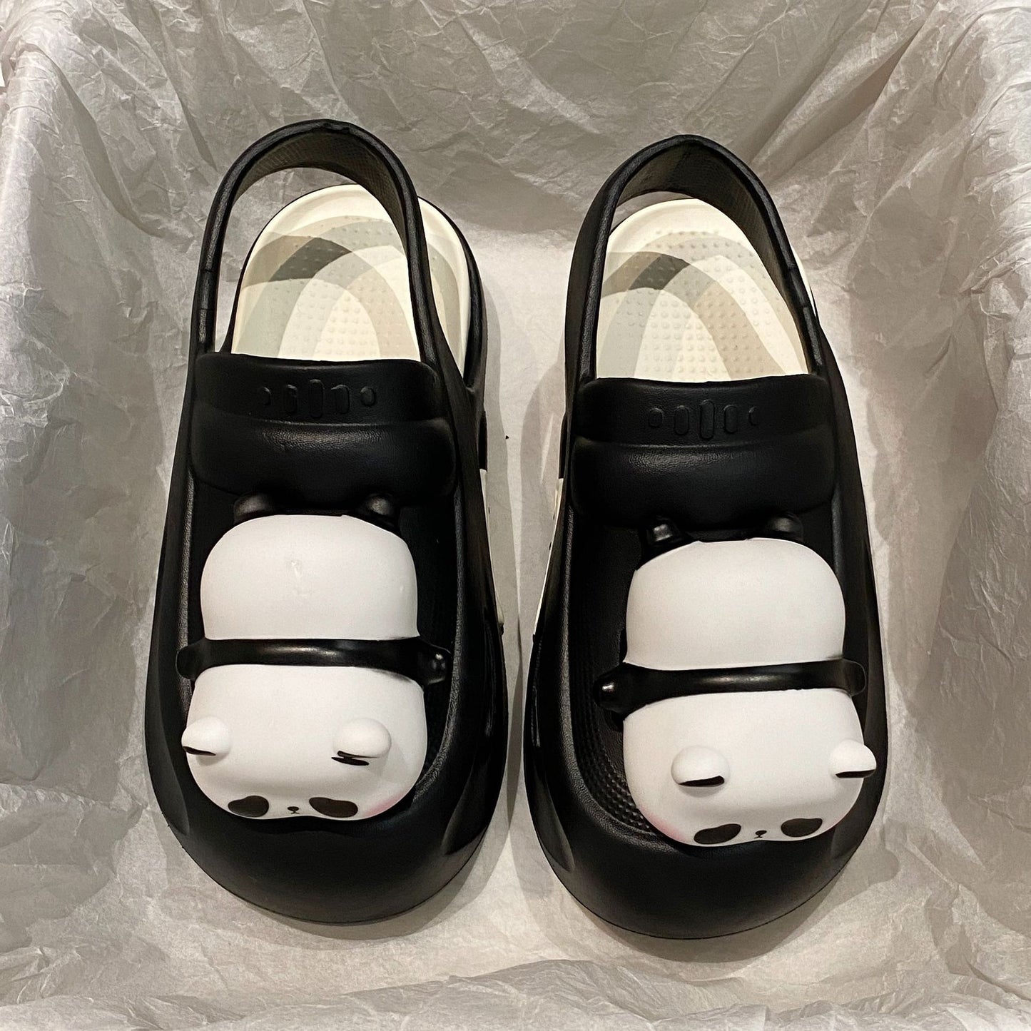 2024 Cute Slipper With Panda Lamp Summer Sandales Femme Light Funny Woman Slippers Shoes Women